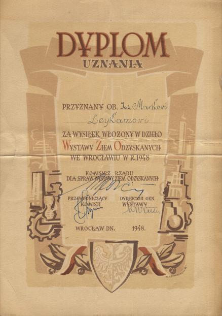 Dyplom uznania WZO